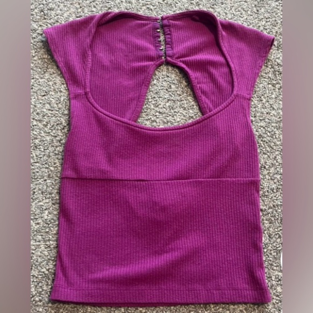 Urban Outfitters Ribbed Cut Out Top